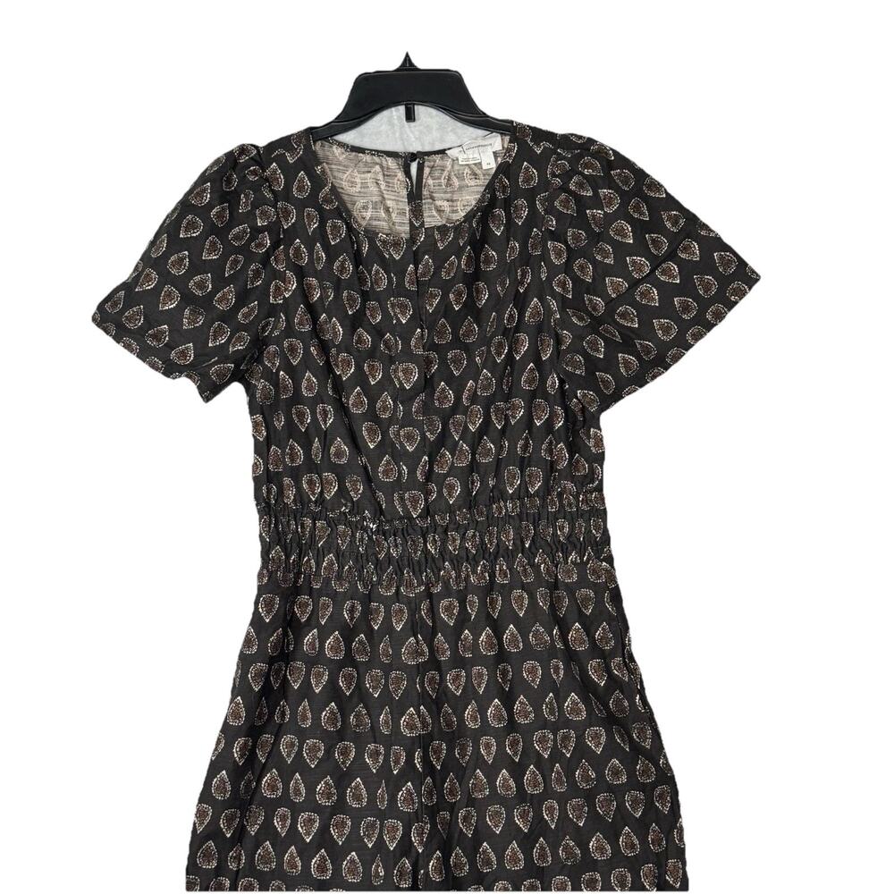 Anthropologie Women XS Black Wide leg Somerset Jumpsuit Motif Patterned BOHO - Picture 6 of 16